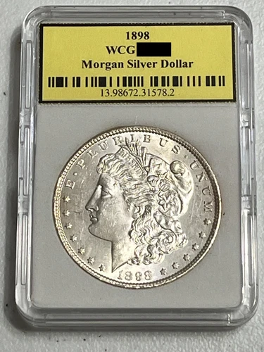 1898  GEM BU Morgan Silver Dollar