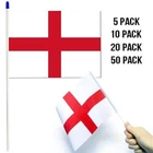 5 X St George England Hand Waving Flag Rugby Football Cricket English Sport