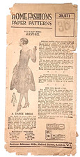 vintage/antique 1920s Home Fashions robe de style dress sewing pattern B36 W24