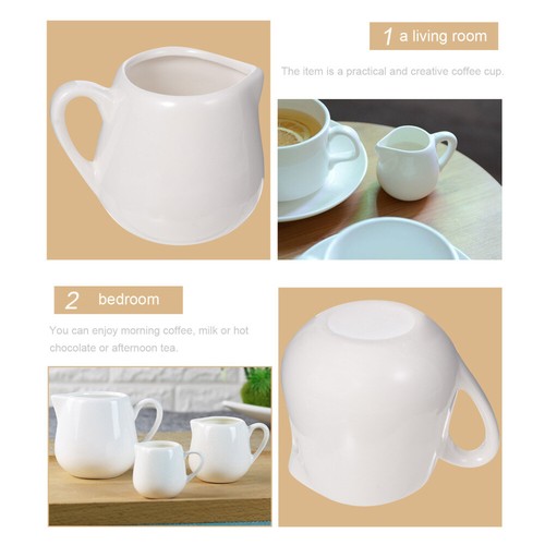2 liquidation pièces sauce sauce bateau pot à lait cuillère bébé mini tasse céramique