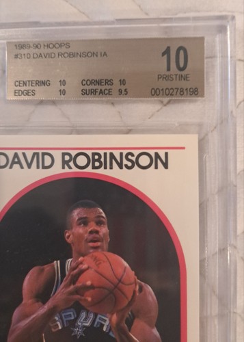 David Robinson 1989 Hoops Rookie Card BGS 10 PRISTINE Only 1 of 32 RARE - Bild 6 von 12