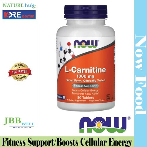 sources of l carnitine NOW Foods, L-Carnitine, 1,000 mg, 50 Tablets