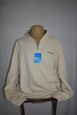 Columbia Hart Mountain II Half Zip Men's Long Sleeve Pullover Oatmeal Heather 1