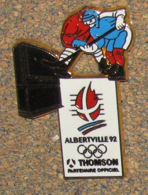 Pin's Thomson – Jeux Olympiques Albertville 92 – Hockey Sur Glace