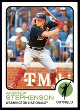 Andrew Stephenson 2022 Topps Heritage High Number #570 Washington Nationals