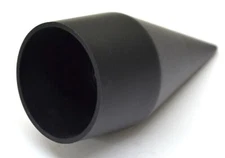 Lug Nut Covers 33mm Screw-On Spike Matte Black 4 1/8" Tall UP#10000-5 Pack