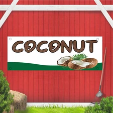 Coconut Indoor Outdoor Vinyl Banner Design