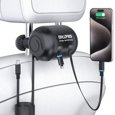 2 In 1 Backseat Car Charging Station Box 45w Fast Charge Multi Retractable Car C