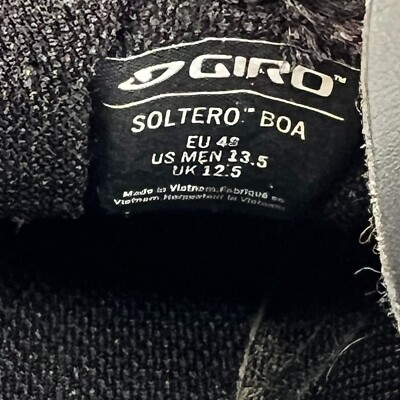 Giro Mens Black Solid Cylinder II Soltero Boa Leather Size  display picture 1
