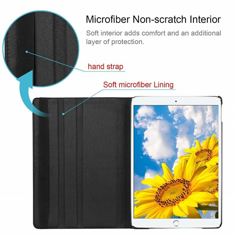 For iPad Case Cover Leather Shockproof 360 Rotating Tough Smart Stand ALL MODEL