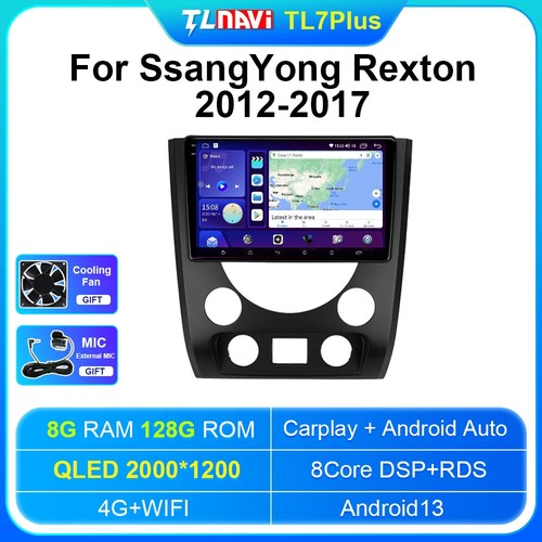 For SsangYong Rexton III 3 2012-2017 Android Auto Car Radio CarPlay GPS Screen - Picture 14 of 32