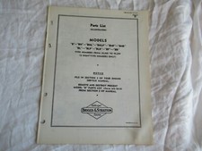 Briggs & Stratton B BH BHL BHLP BP BR BL engine parts list manual catalog