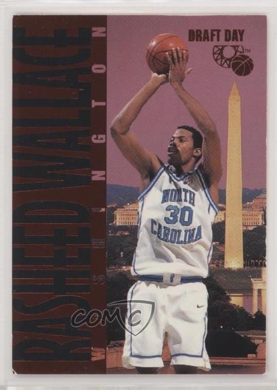 1995 Classic Rookies Draft Day Rasheed Wallace #6 RC 08uq