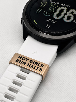 Hot Girls Run Halfs Marathon Watch Charm | Apple Garmin Coros Whoop Watch Band