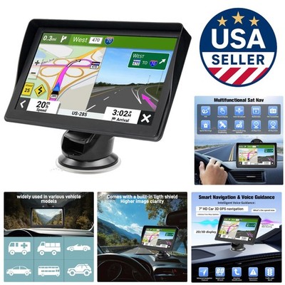 Multi-Vehicle GPS Navigator with 7-Inch HD Display, Free Lifetime Map Updates