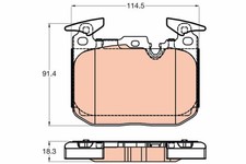 Bremsbelagsatz Vorne f�r BMW F20 F21 F22 F87 F30 F80 F34 F31 F33 F83 ab 15->
