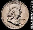 1957-D Silver Franklin Half Dollar - FBL - Choice Gem Brilliant Unc+++  #K1793