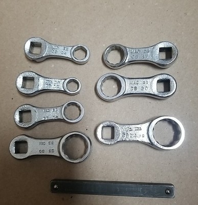 Mac Tools 7pc SAE 3/8'' Drive Box End Torque Adapter Wrench Set 7/16''-3/4''