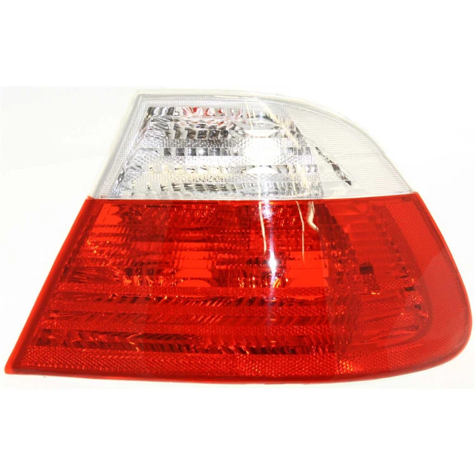 Juego de luces traseras halógenas para BMW 330Ci 2001-2003 lente exterior transparente y roja 2 piezas Foto 3 de 4