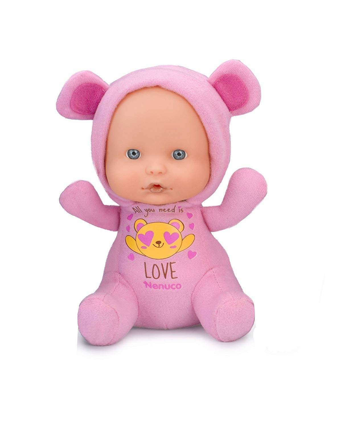 Мягкая кукла Ненуко - Счастливый Мишка (Famous 700014880)