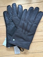 UGG Men's Wrangell Conductive Brown Leather Gloves SZ M L
