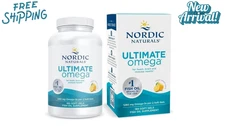 Nordic Naturals Ultimate Omega Lemon Flavour 1280 mg 180 Soft Gels EXP 10/2026