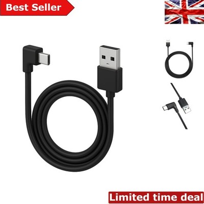 Dünnes USB C Dash Cam Kabel 10 Fuß, USB A auf USB-C 90 Grad Winkel Strom & Daten C...