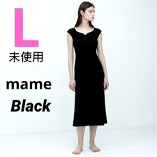 [L/Black] 3D Knit Dress, Sleeveless, Mame Black Crochet, Unused