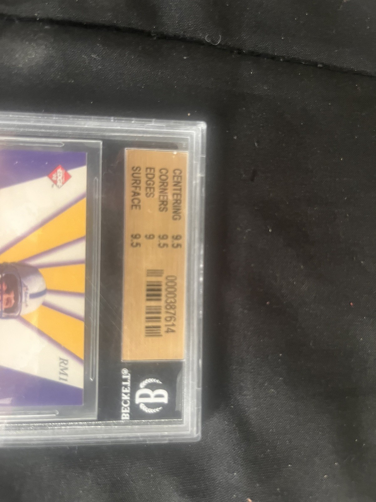 1998 Collector's Edge Masters P. Manning ROOKIE Masters Preview BGS 9.5 GEM view 8