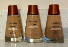 3 Covergirl Clean Natural Beige 140 Liquid Foundation Makeup Normal Skin