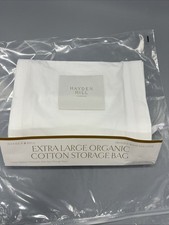 Hayden Hill London - Extra large Organic Cotton Storage Bag White -New