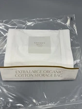 Hayden Hill London - Extra large Organic Cotton Storage Bag White -New
