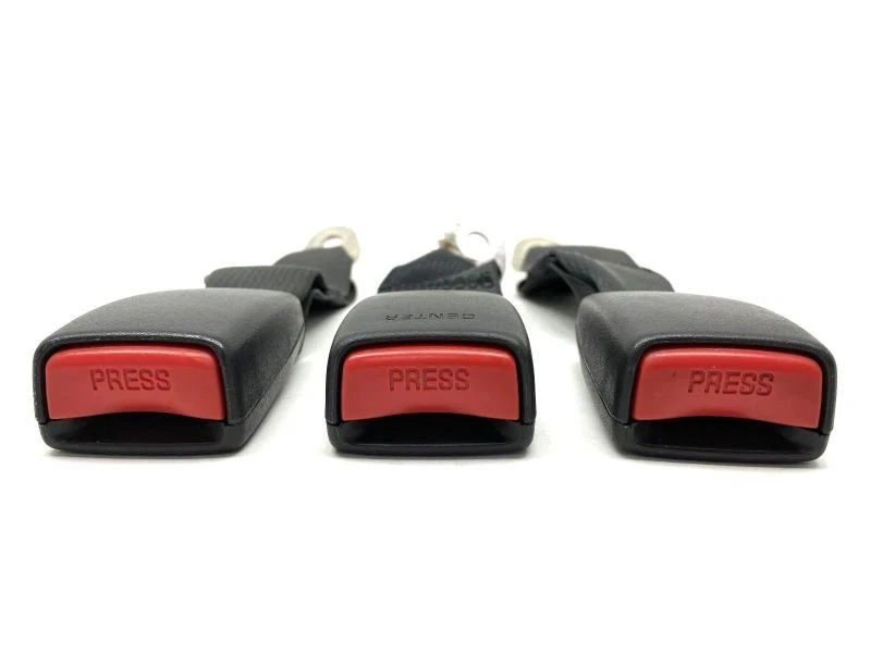 Juego de 3 hebillas de cinturón de seguridad trasero negras para Suzuki SX4 2009 56734 Foto 2 de 4