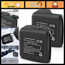 2pcs 7.4V 5000mAh Rechargeable Li-Polymer Batteries for Heated Gear, Skiing & Hi