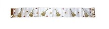 White Elvis Scarf - Guitars - Rock n Roll - Costume Accessory - One Size