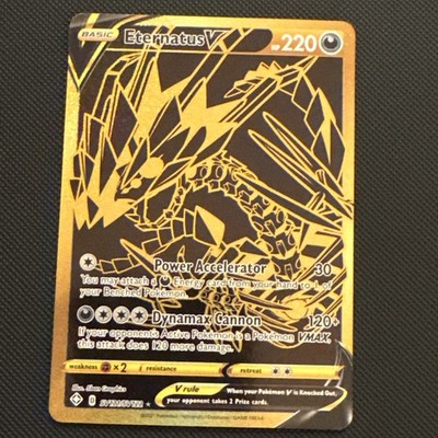Pokémon TCG Eternatus v SV121/SV122 Shining Fates Gold Ultra Rare NM Condition