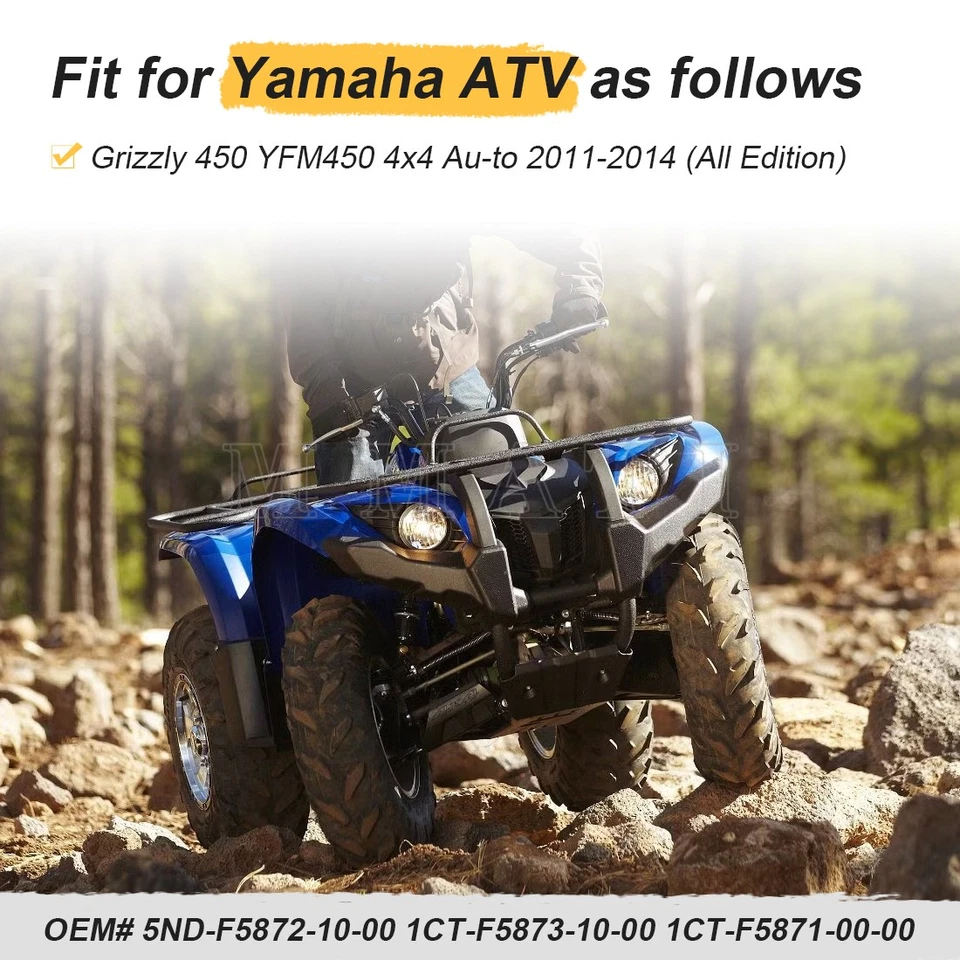 2011-2014 for Yamaha Grizzly 450 YFM450FG Front Brake Hose Line Pipe Kit ATV - Image 4 of 4