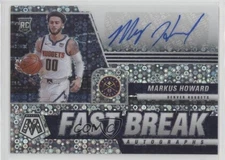 2020-21 Panini Mosaic Auto Fast Break Markus Howard #FB-MHW Rookie Auto RC 01wt