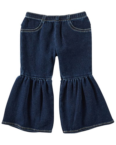 Wrangler Infant Girls' Dark Wash Flare Pant Dark Wash 0-3 MOS