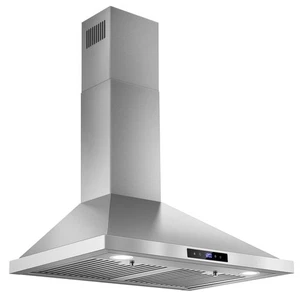 30in Hotte de montage mural de cuisine Tieasy 760CFM Aération en acier inoxydable LED