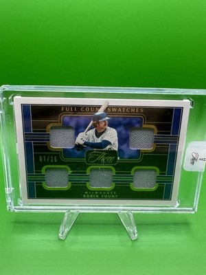 2023 Panini Three and Two Full Count Swatches Gold /25 Robin Yount #FCS-TY HOF