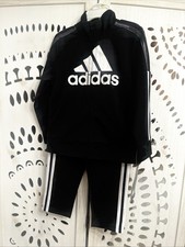 NWT Adidas Jacket Pants Black 4T 2 pieces Set New Gift boy kid children