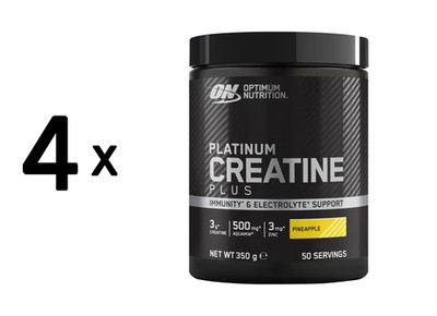 4 x Optimum Nutrition Platinum Creatine Plus (350g) Pineapple (128,56 EUR/kg)
