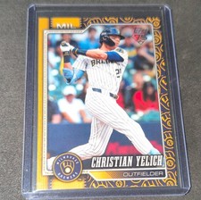 Topps 2026 Series 1 Christian Yelich Team boarders variation Baseball Card #154