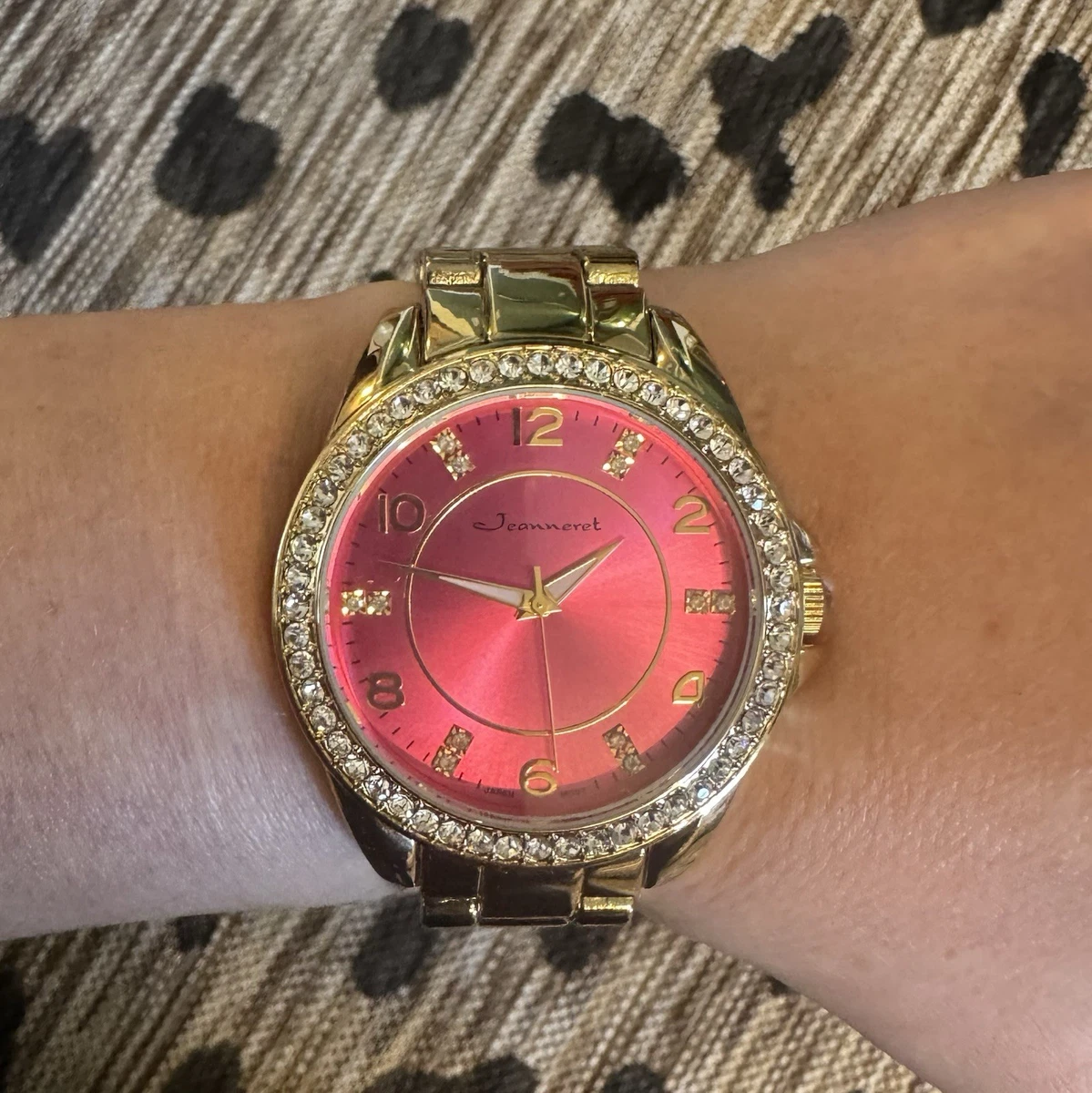 Jeanneret Women Orange Skeleton Automatic Watch Stainless Steel Leather J-64283 Jeanneret Watches for Women on Sale up to 90% Off: Poshmark main image 2