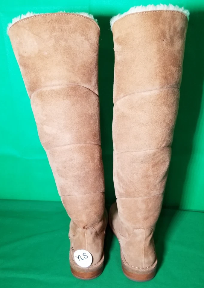 UGG® SAMANTHA WOMAN TAN SHEEPSKIN TALL KNEE HIGH BOOTS SIZE US 6.5 - Image 4 of 4