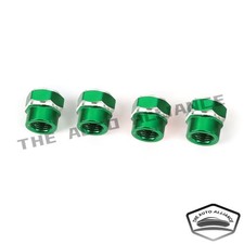 4-pcs Car Tire Tyre Wheels Air Port Hexagonal Dustproof Valve Stem Caps Green 4-pcs Car Tire Tyre Wheels Air Port Hexagonal Dustproof Valve Stem Caps Green
