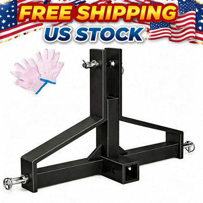 3 Point Hitch 2'' Receiver Quick Hitch Compatible, Tractor Drawbar Hitch Adapter