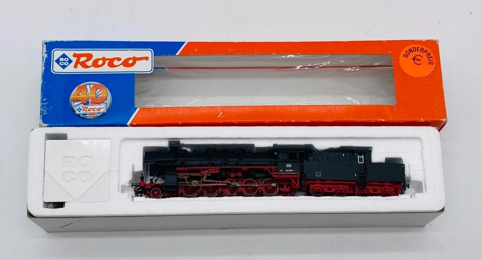 ROCO Digital 69288 Decapod Br 50 DB BO Steam Locomotive & Tender Black HO Scale - Image 2 of 4