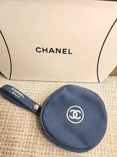 New with Box Chanel Beaute Denim Blue VIP Air Pods/ Cash/ Card Carrier 4  Pouch